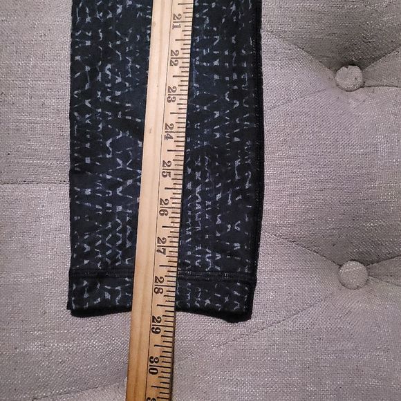 Lululemon Wunder Under Crop III Samba Snake Battleship Black Womens 4 - Picture 9 of 9